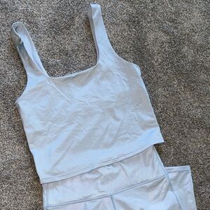 Fabletics Holographic Sports Bra and Legging Set